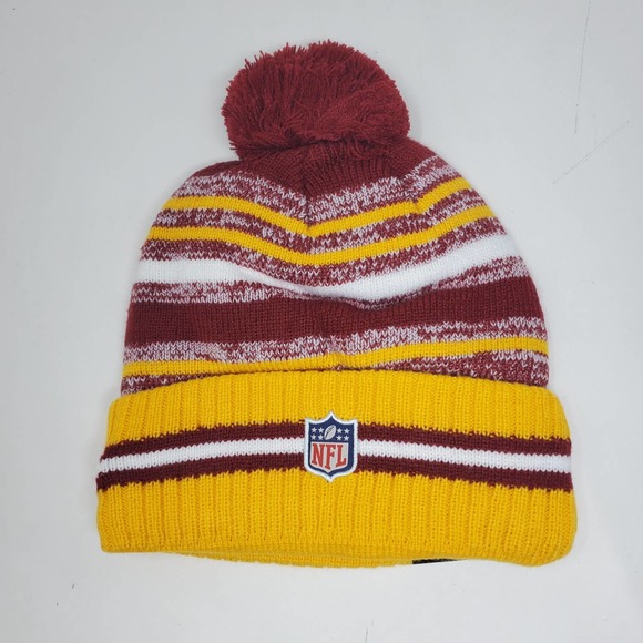 NEW 2021 NFL NEW ERA ON FIELD SIDELINE POM BEANIE - Washington Commanders - Picture 2 of 3